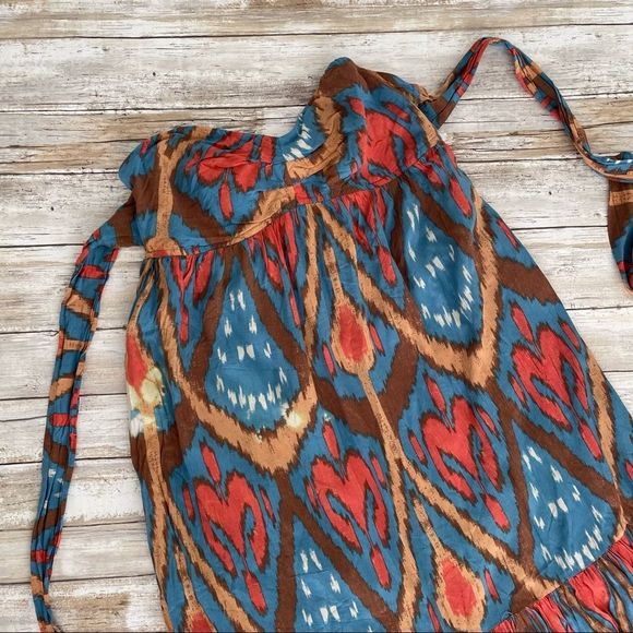 Free People Strapless Mojave Boho Maxi Dress Size M - Picture 9 of 14